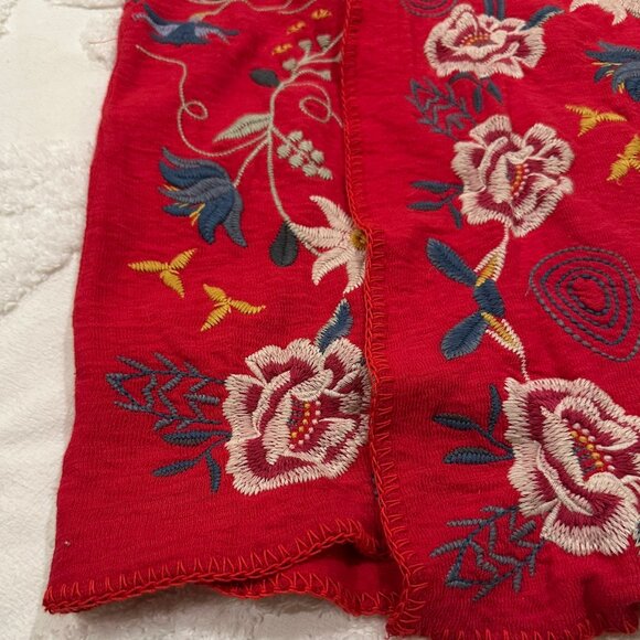 Johnny Was coat, jacket, fully embroidered, M, red, medium, great condition - Picture 12 of 16